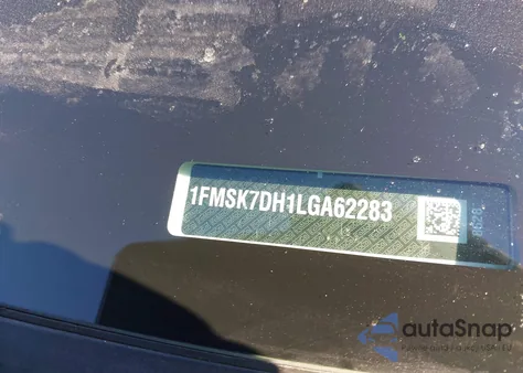 2020 Ford Explorer Xlt from USA, damaged, VIN 1FMSK7DH1LGA62283